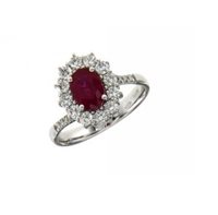Ringe Mirco Visconti Dame Anelli Colore in Weißgold Rubino 1.12 Ct IE86 - IE86